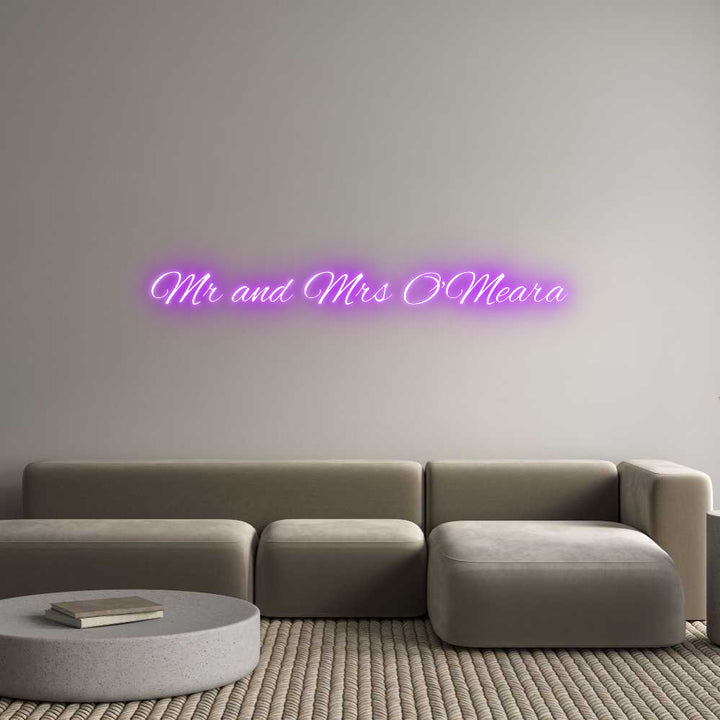 Custom Neon: Mr and Mrs O’...