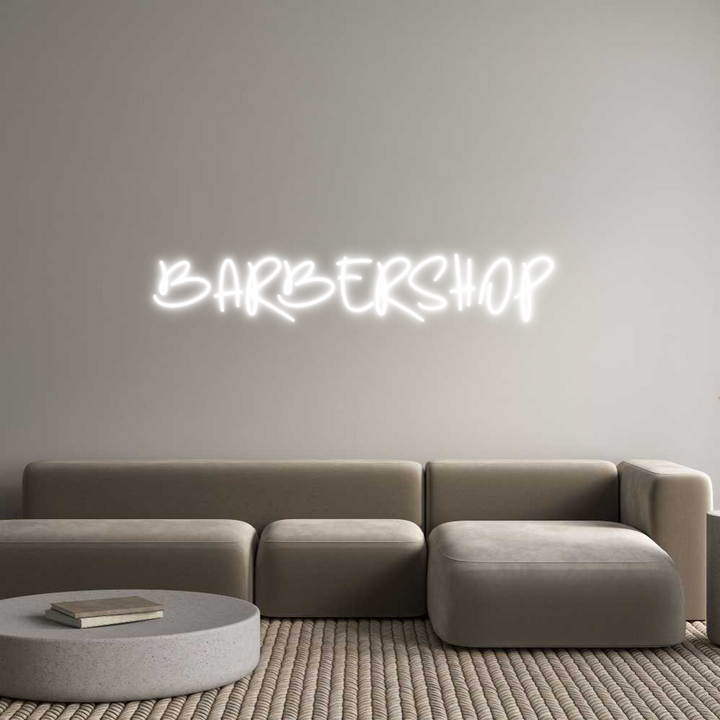 Custom Neon: BARBERSHOP