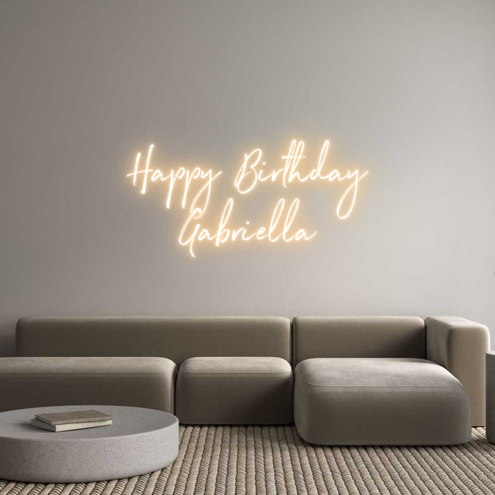 Custom Neon: Happy Birthda...