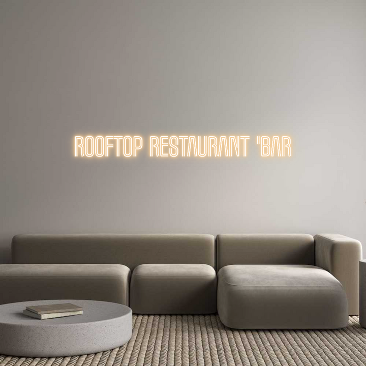 Custom Neon: rooftop resta...