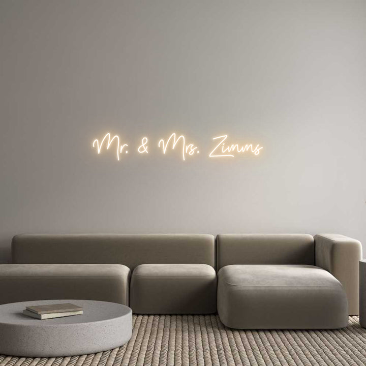 Custom Neon: Mr. & Mrs. Zi...