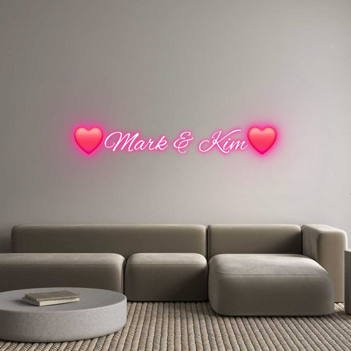 Custom Neon: ❤️Mark & Kim❤️