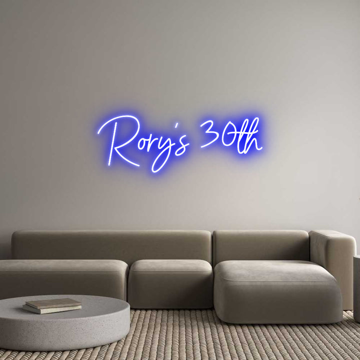 Custom Neon: Rory’s 30th