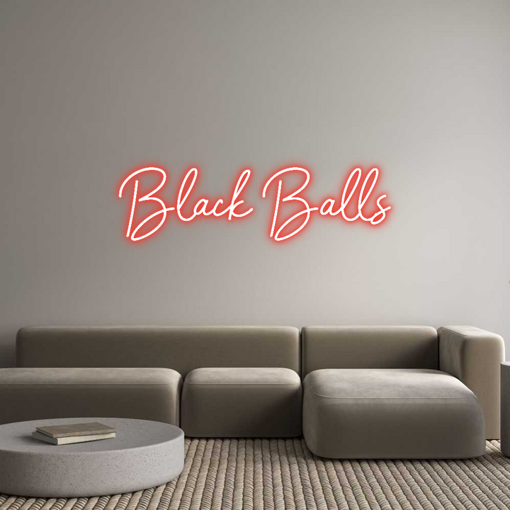 Custom Neon: Black Balls