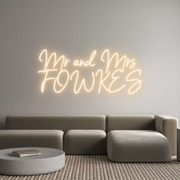 Custom Neon: Mr and Mrs 
...