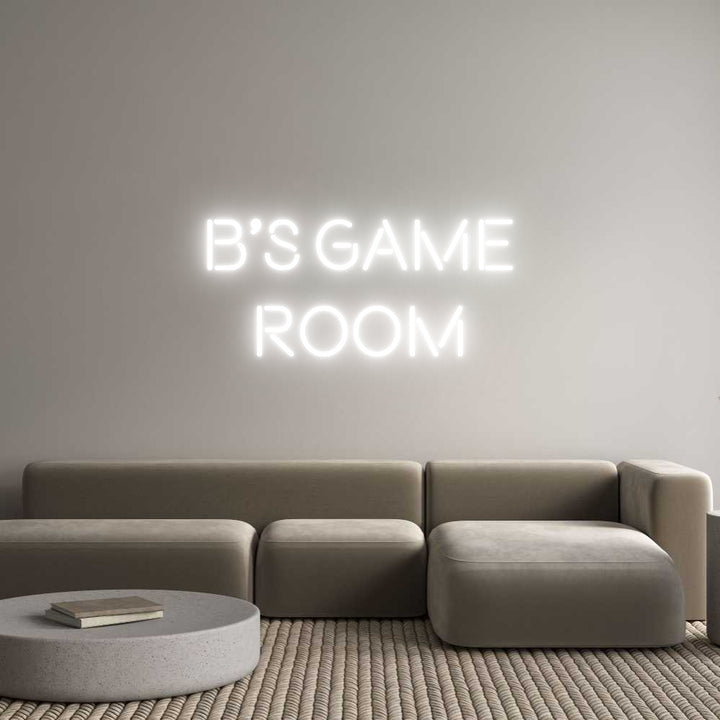 Custom Neon: B’s Game
Room