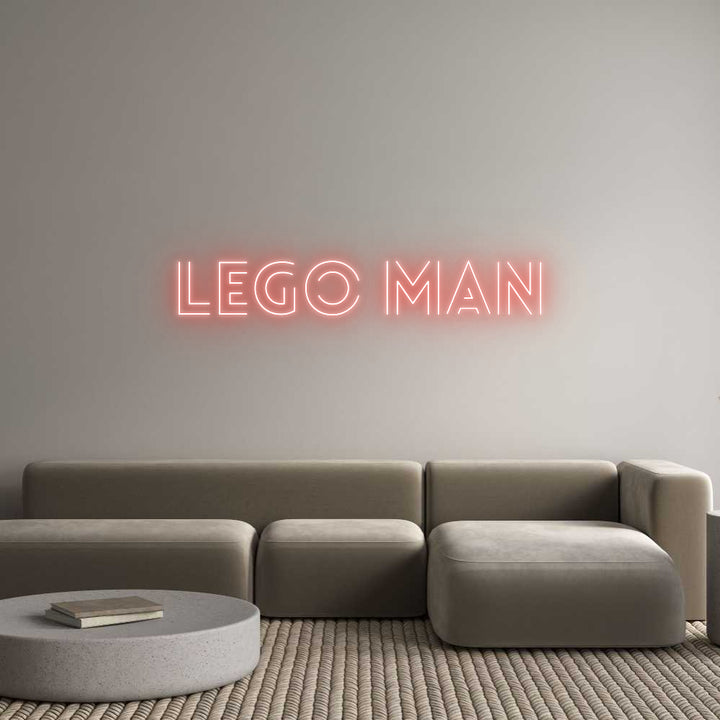 Custom Neon: Lego Man