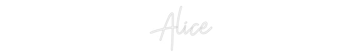 Custom Neon: Alice