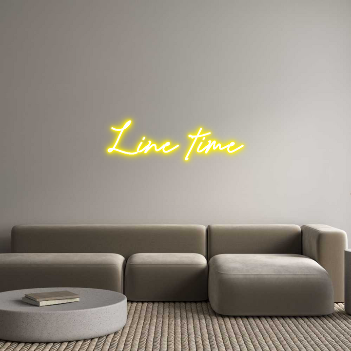 Custom Neon: Line time