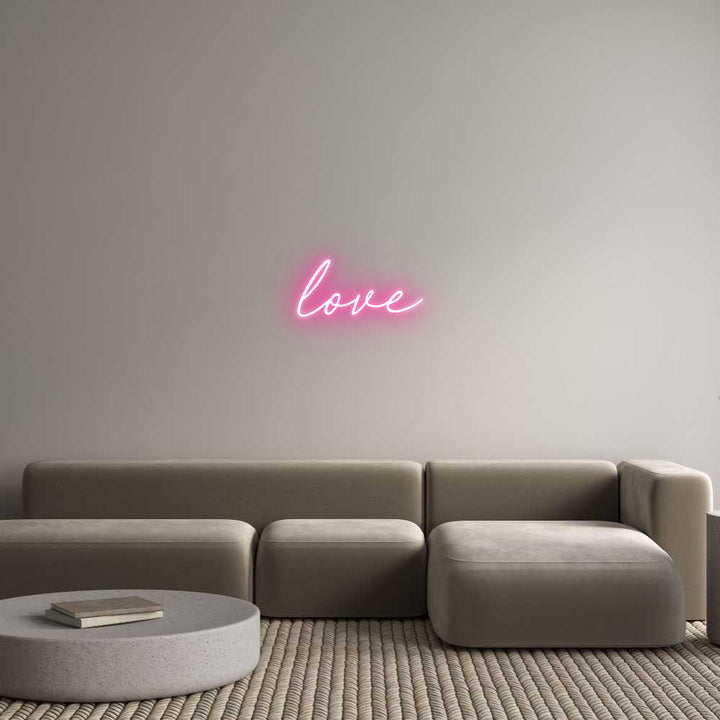 Custom Neon: love