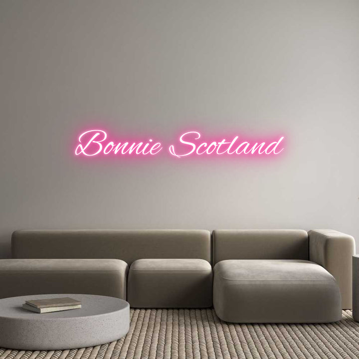 Custom Neon: Bonnie Scotland