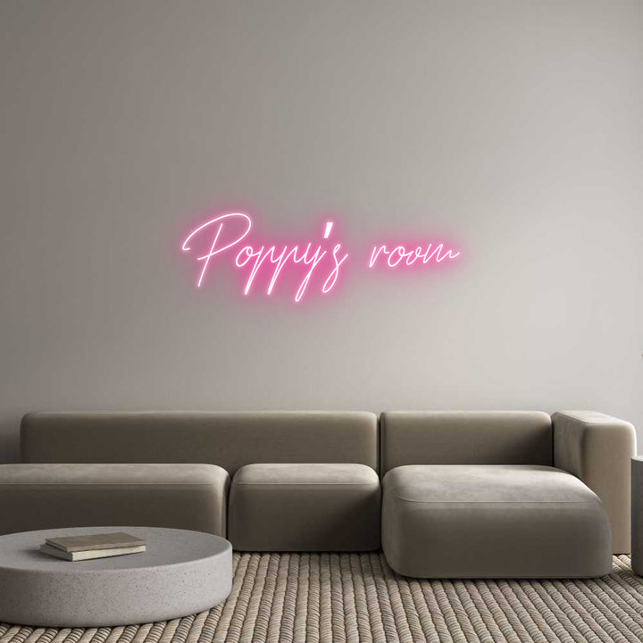 Custom Neon: Poppy’s room