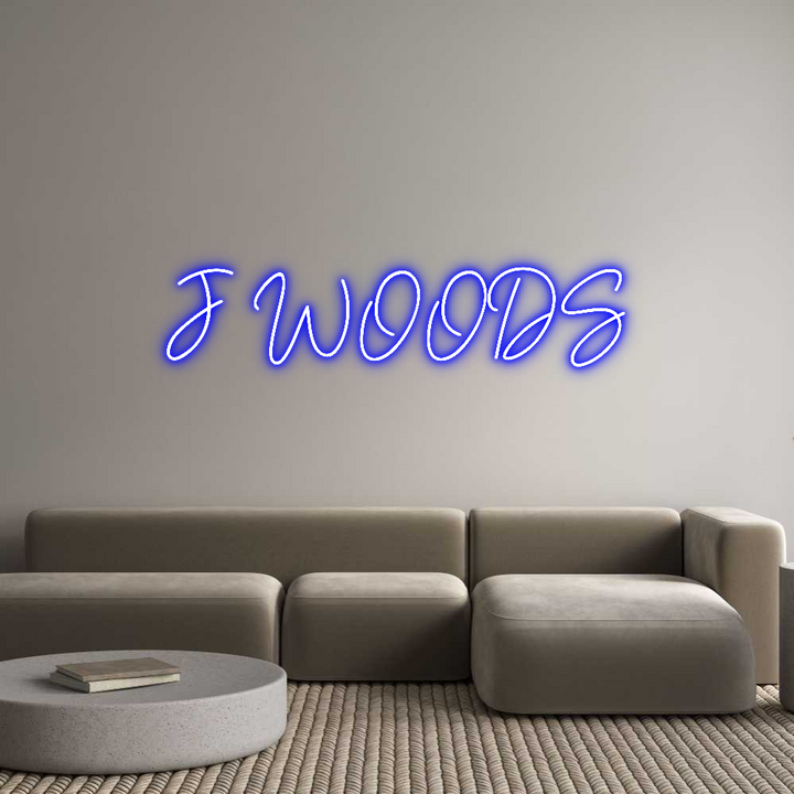 Custom Neon: J WOODS