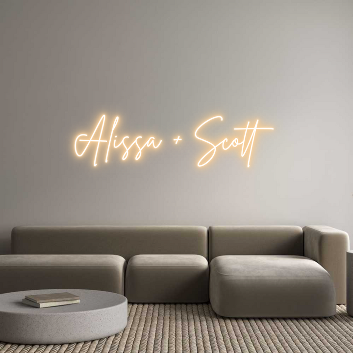 Custom Neon: Alissa + Scott