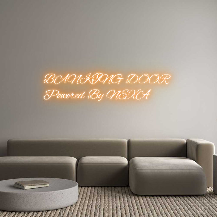 Custom Neon: BANKING DOOR ...