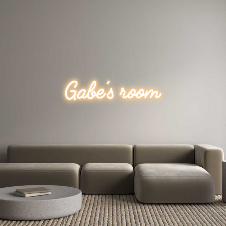 Custom Neon: Gabe’s room