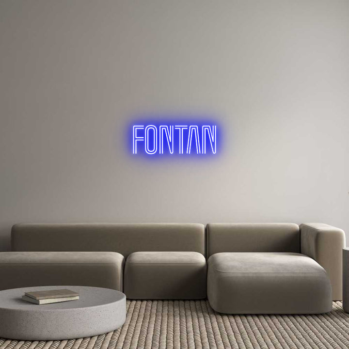 Custom Neon: Fontan