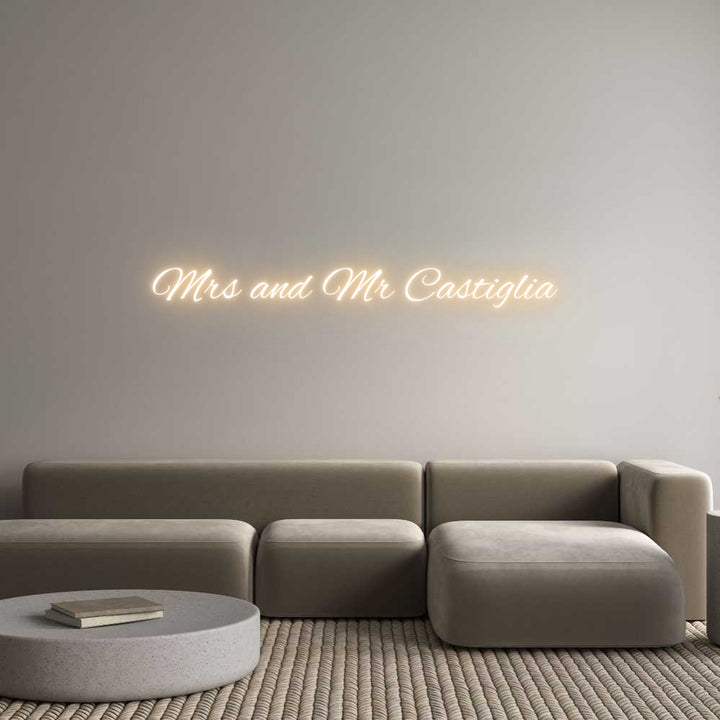 Custom Neon: Mrs and Mr Ca...