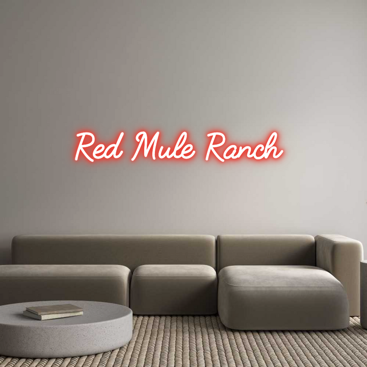 Custom Neon: Red Mule Ranch