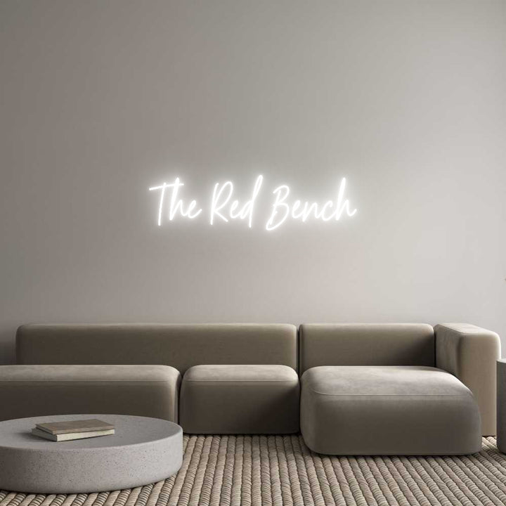 Custom Neon: The Red Bench