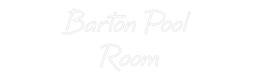 Custom Neon: Barton Pool 
...