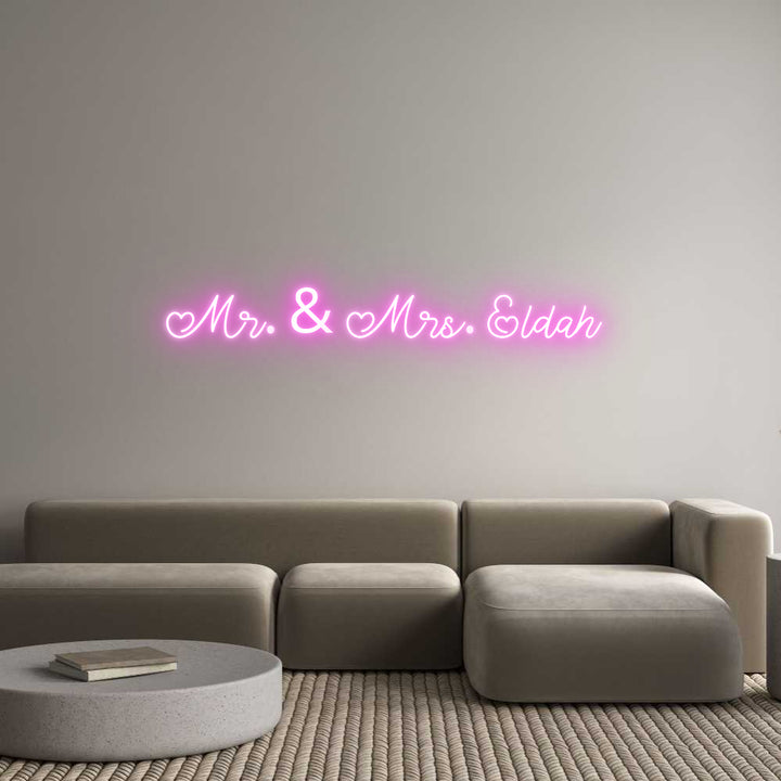 Custom Neon: Mr. & Mrs. El...