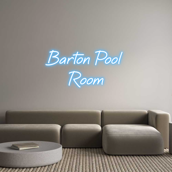 Custom Neon: Barton Pool 
...