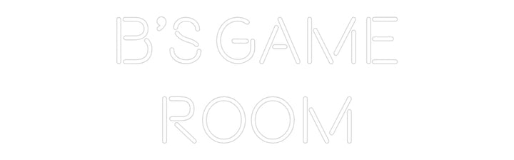 Custom Neon: B’s Game
Room