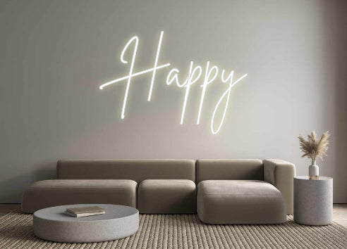 Custom Neon: Happy