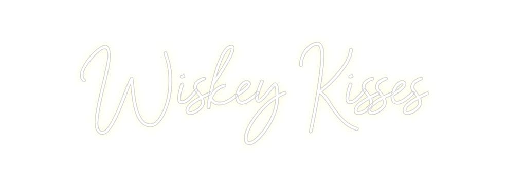 Custom Neon: Wiskey Kisses