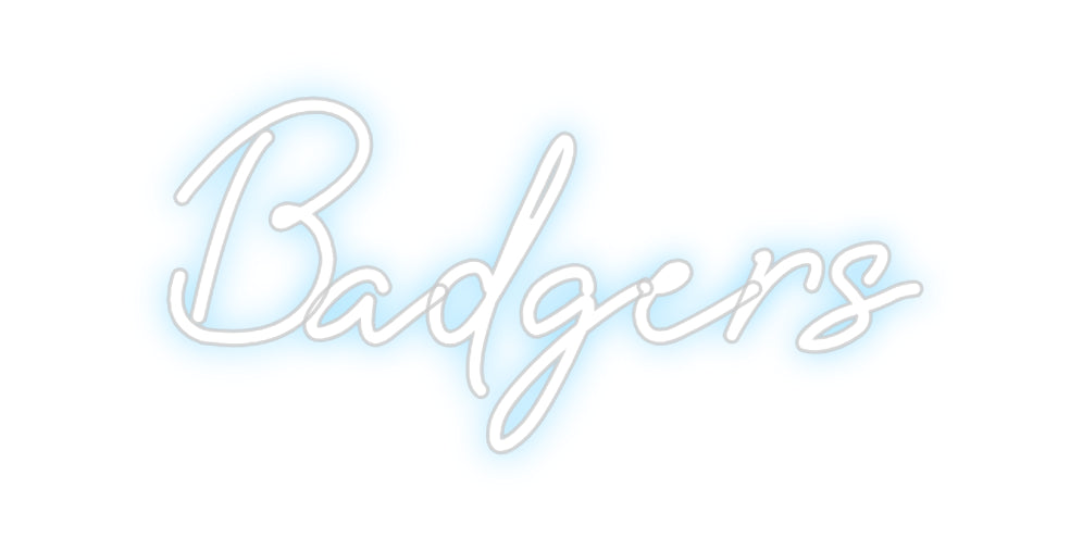 Custom Neon: Badgers