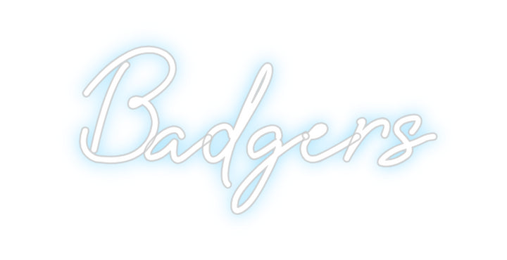 Custom Neon: Badgers