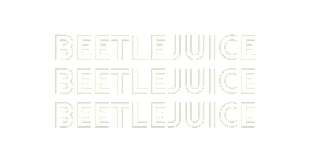 Custom Neon: Beetlejuice
...