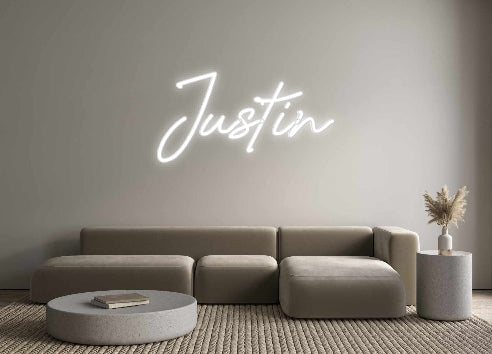 Custom Neon: Justin