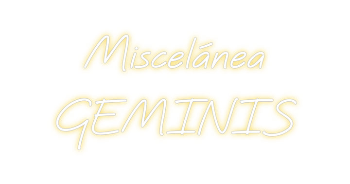 Custom Neon: Miscelánea
G...