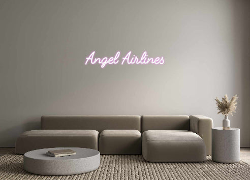 Custom Neon: Angel Airlines