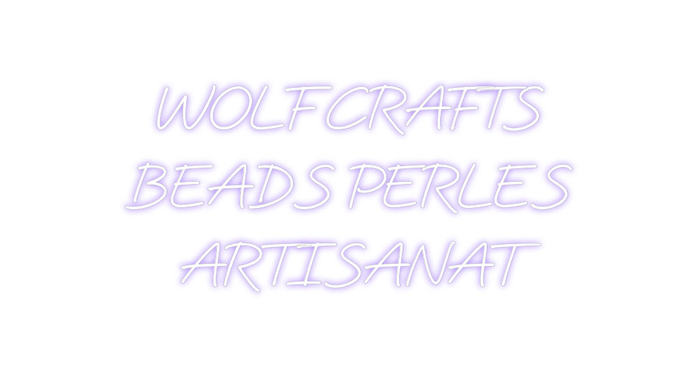 Custom Neon: WOLF CRAFTS
...