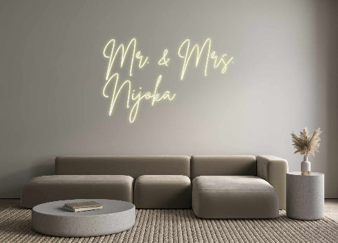 Custom Neon: Mr. & Mrs.
N...