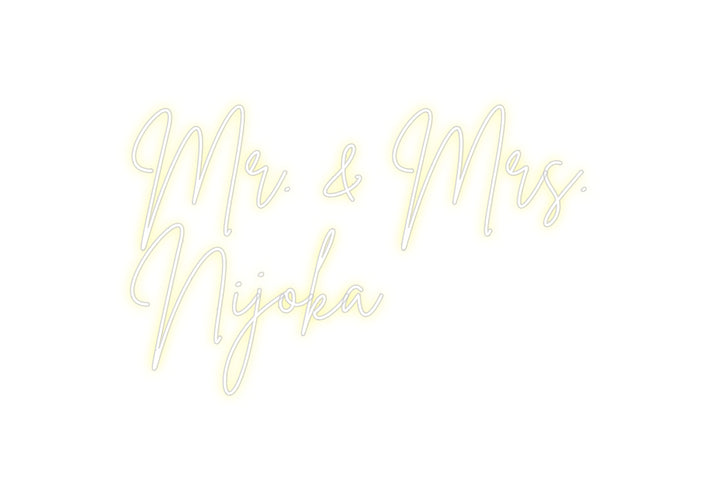 Custom Neon: Mr. & Mrs.
N...