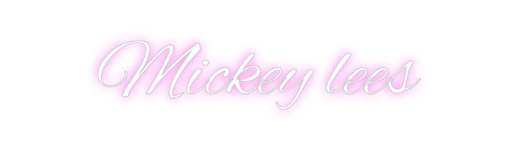 Custom Neon: Mickey lees