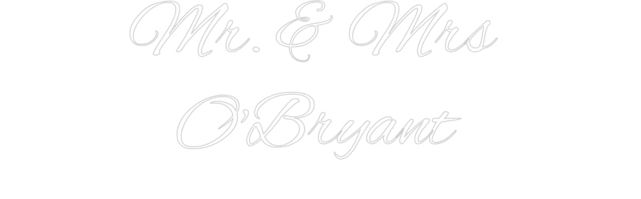 Custom Neon: Mr. & Mrs 
 ...