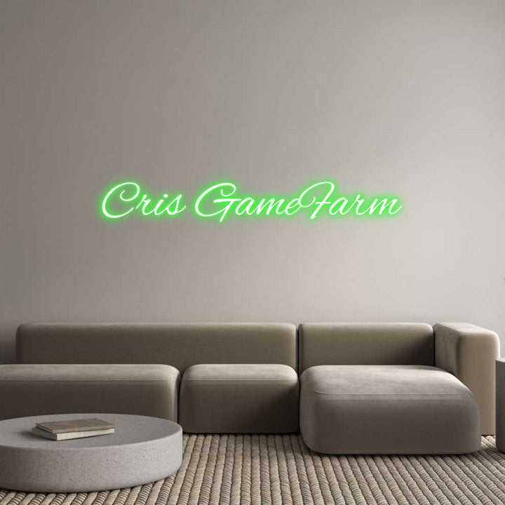 Custom Neon: Cris GameFarm