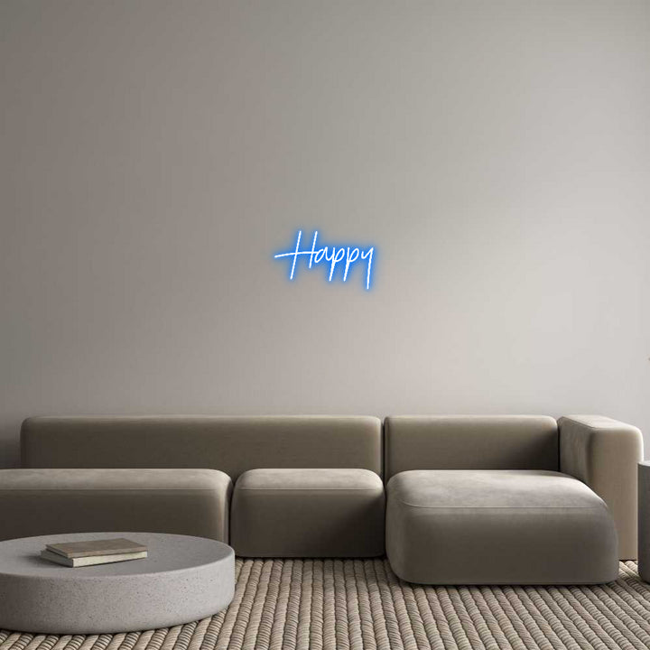 Custom Neon: Happy