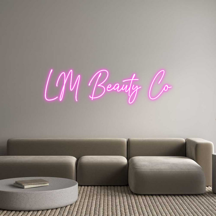 Custom Neon: LM Beauty Co