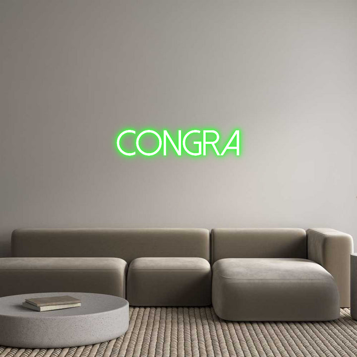 Custom Neon: Congra