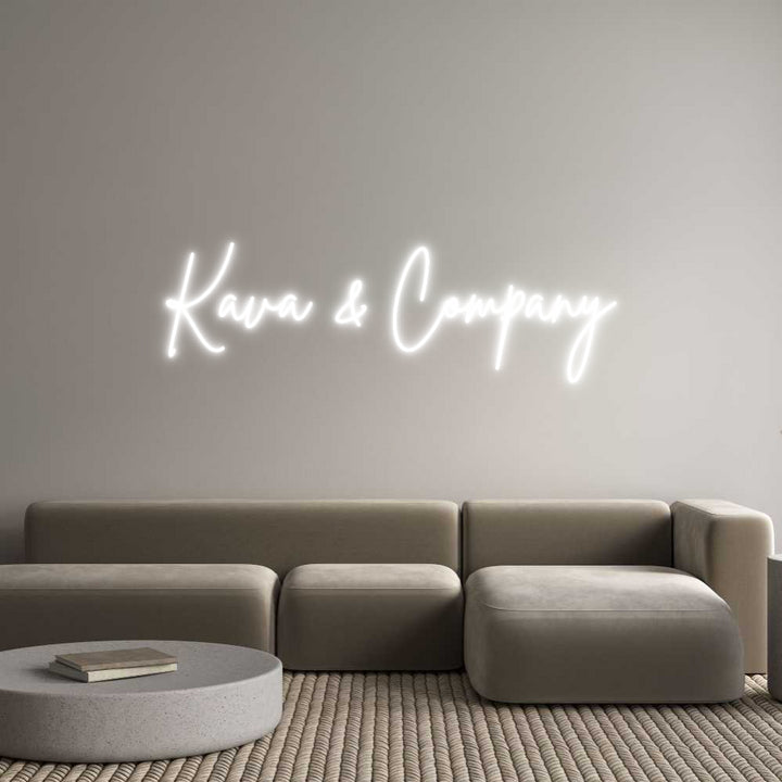 Custom Neon: Kava & Company