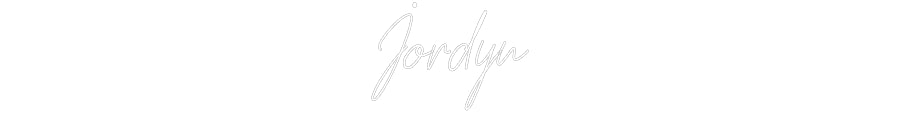 Custom Neon: Jordyn