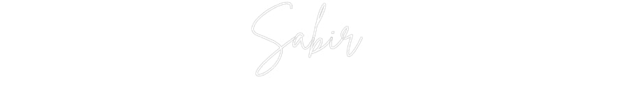 Custom Neon: Sabir