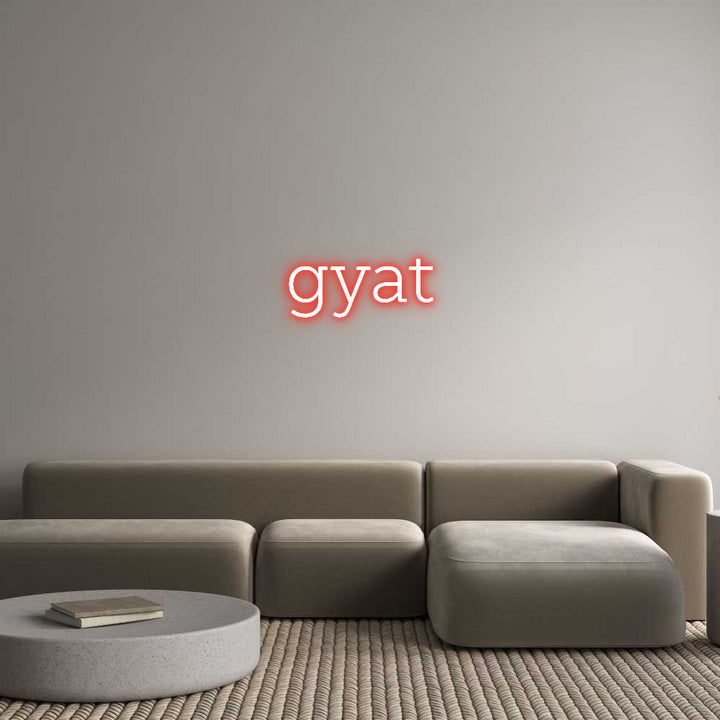 Custom Neon: gyat