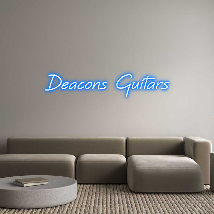 Custom Neon: Deacons Guitars